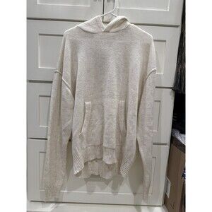 Alo Yoga Bone Heather Wool Cashmere New Class Hoodie M (Brand new with tags)